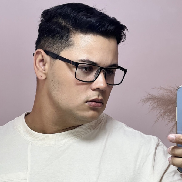 Armação de Óculos AQ240701 Retangular Preto